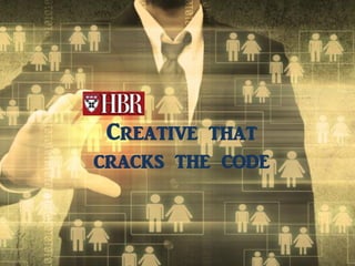 Creative that
cracks the code
 