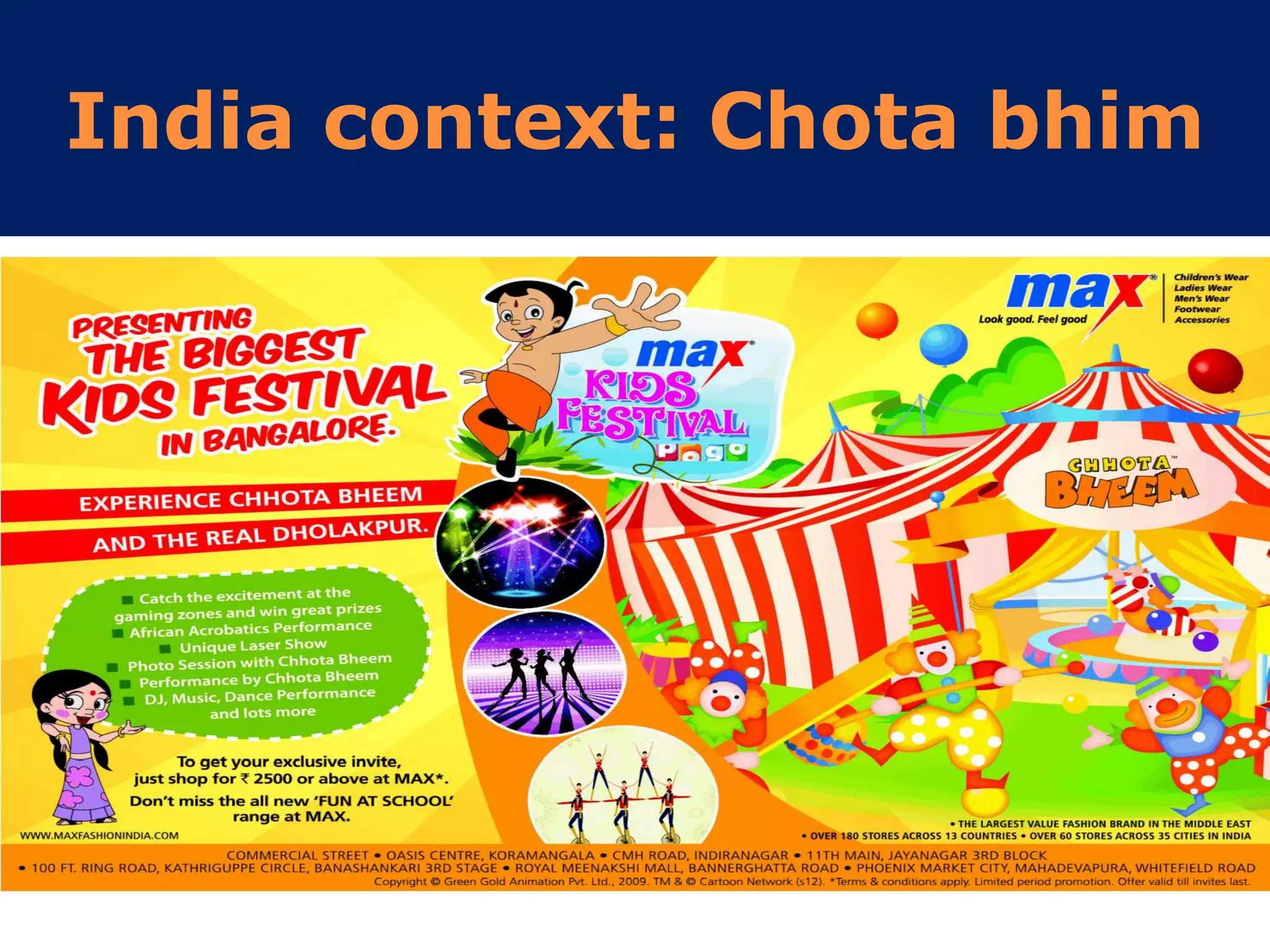 India context: Chota bhim
 