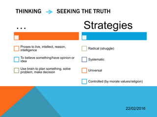 Critical and Creative Thinking | PPTX