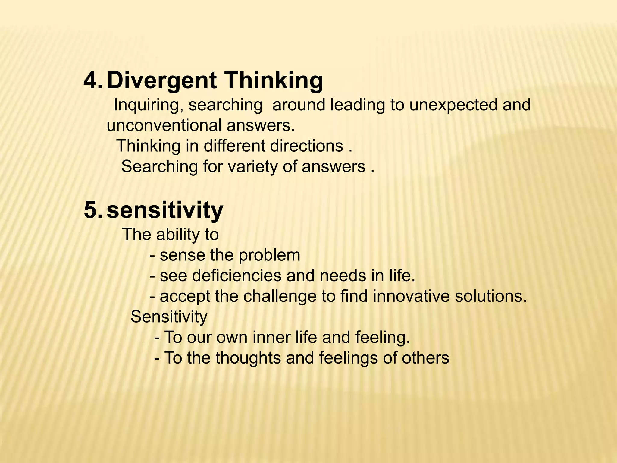 Creative Thinking | PPTX