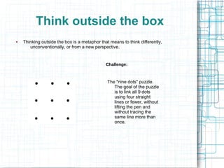 Creative thinking in_problem_solving | ODP