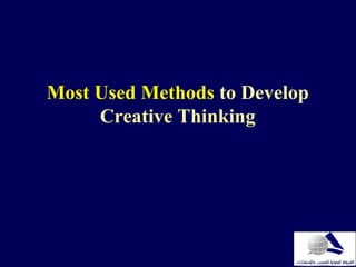 Creative thinking presentation