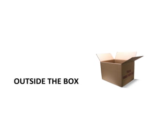 OUTSIDE	
  THE	
  BOX	
  

 