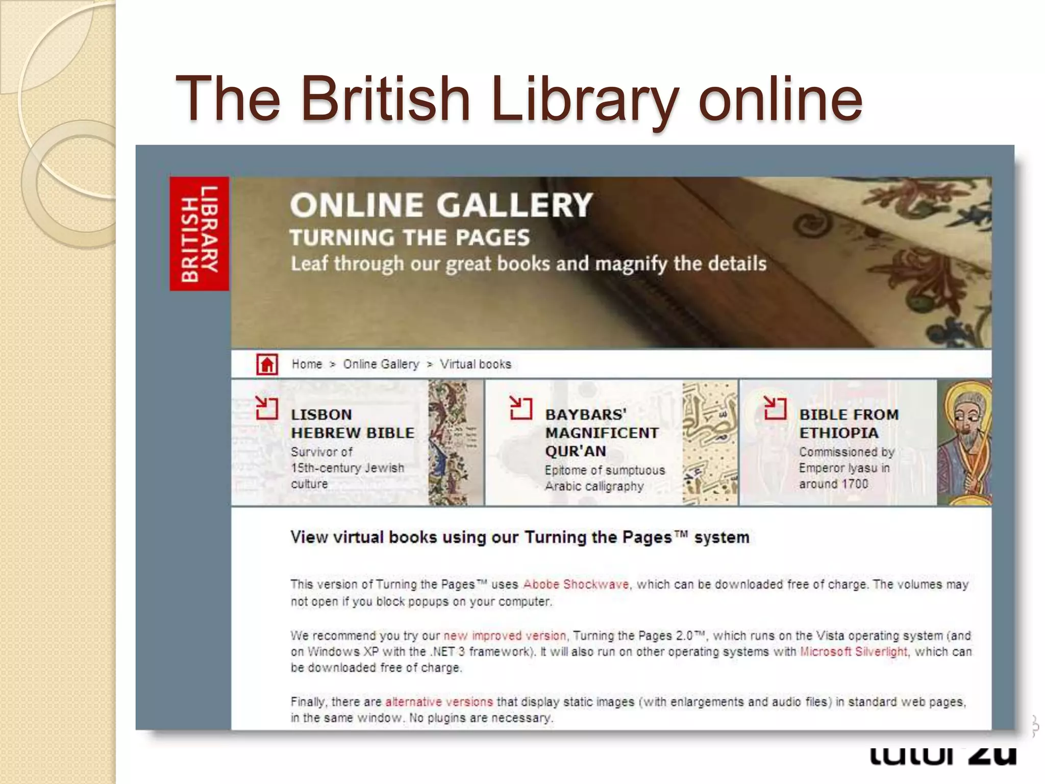 The British Library online