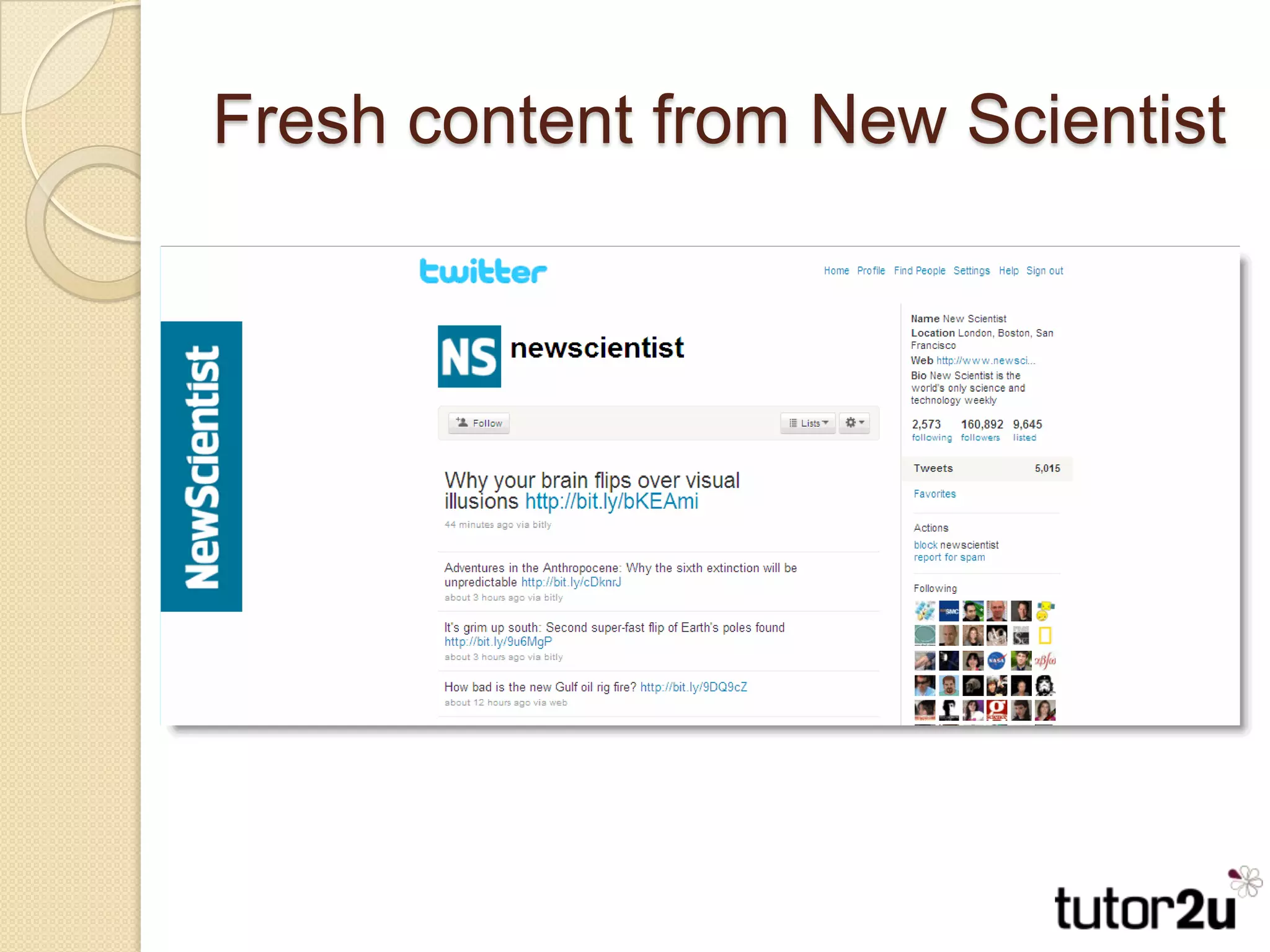 Fresh content from New Scientist