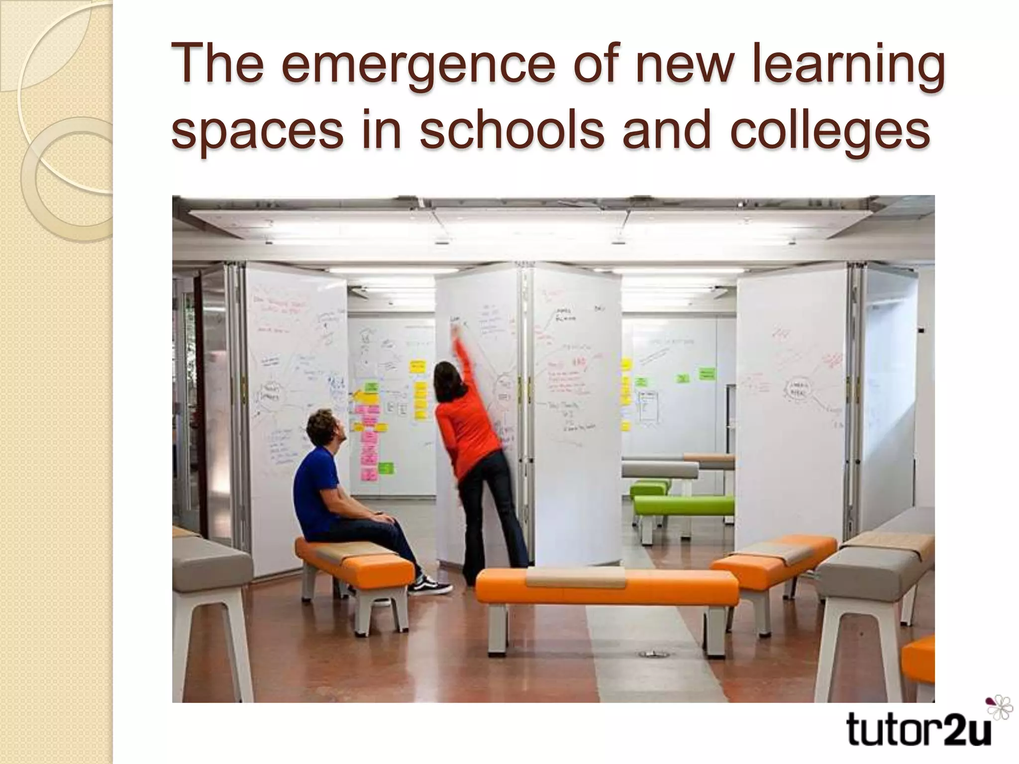 The emergence of new learning spaces in schools and colleges