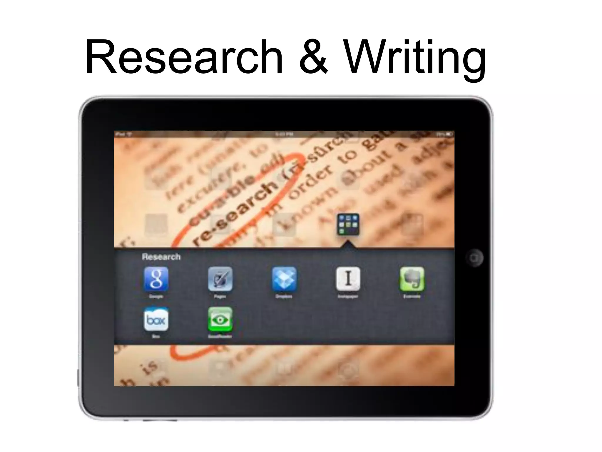 Research & Writing
 