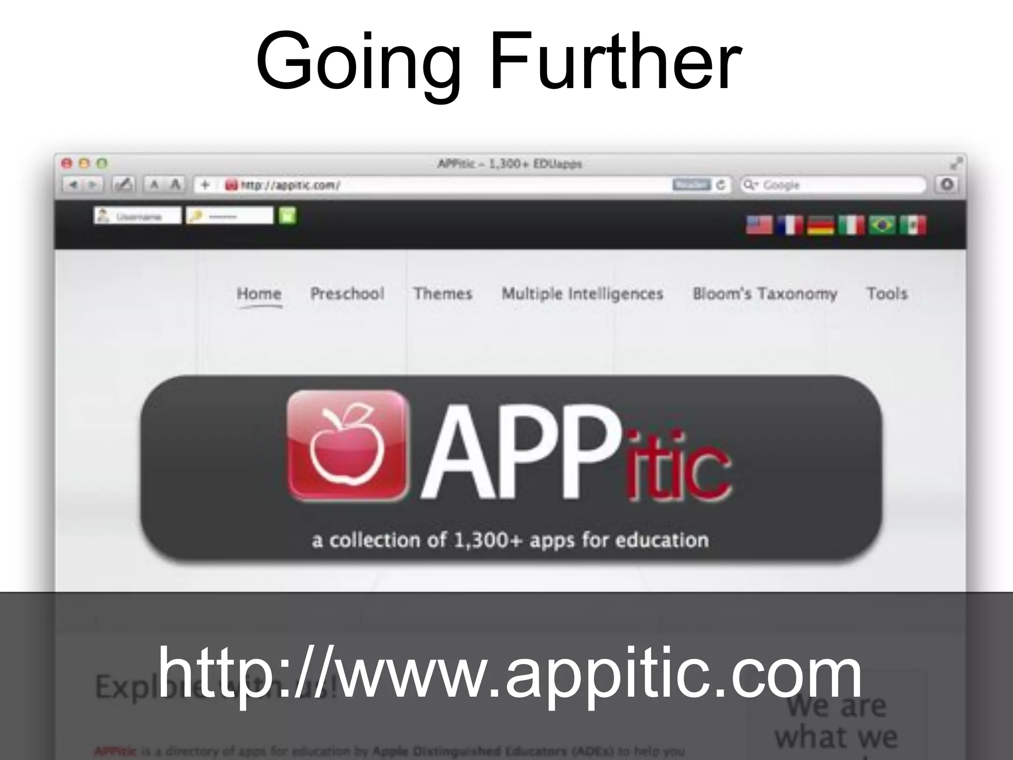 Going Further




http://www.appitic.com
 