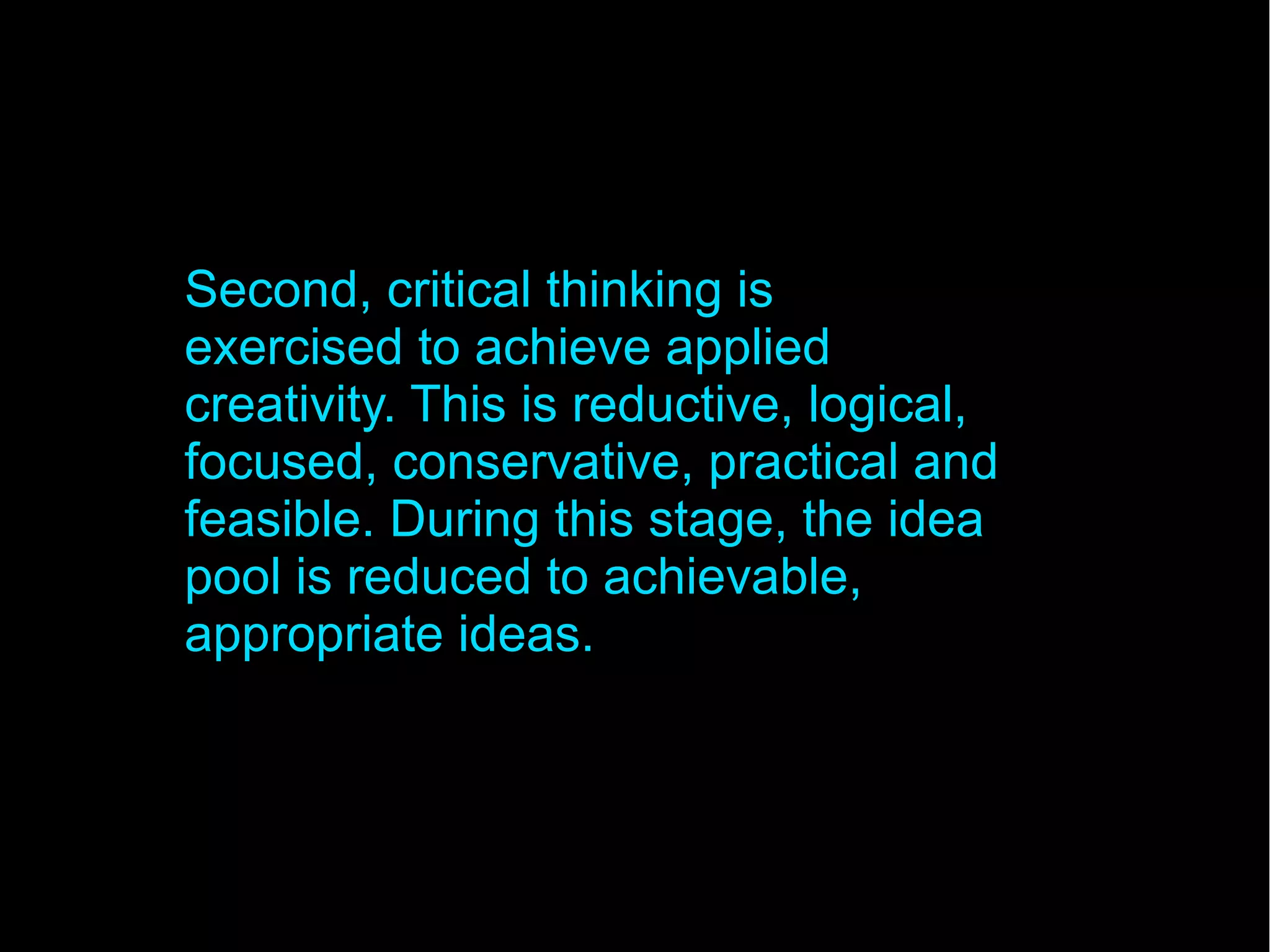 Creative vs Critical Thinking | ODP