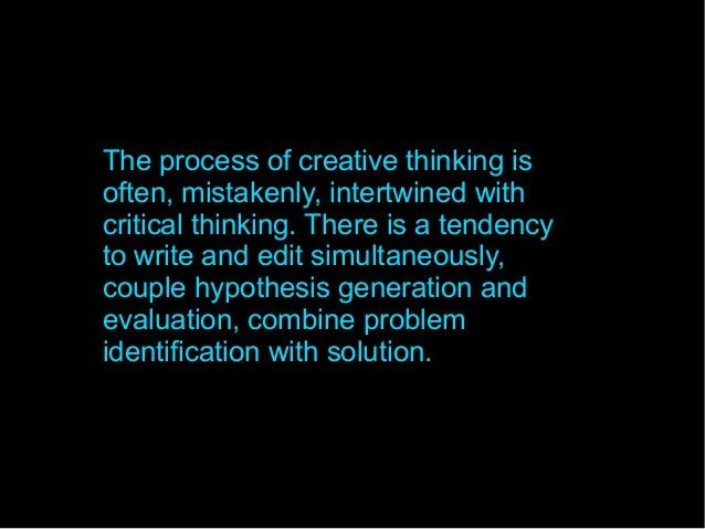 Critical thinking and creative thinking picture