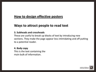 Poster Design – Basics Tips >   First Impressions Are Crucial
 