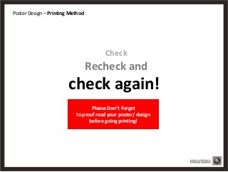 Poster Design – Printing Method




                                               Lamination
                            ...