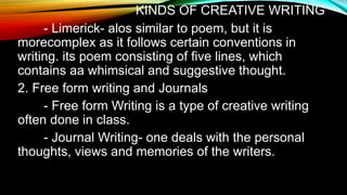 Creative writing lesson 1 | PPTX