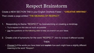 Creative writing 2020-publication | PPTX
