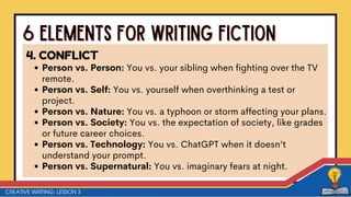 Comprehensive Guide to the Six Elements of Fiction in Creative Writing ...