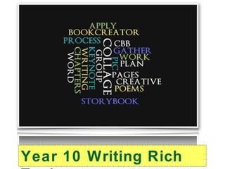 Year 10 Writing Rich
 