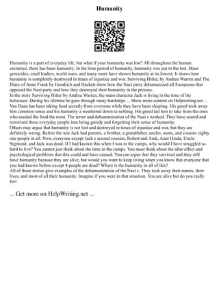 Creative Writing Story Examples. A Creative Writin | PDF