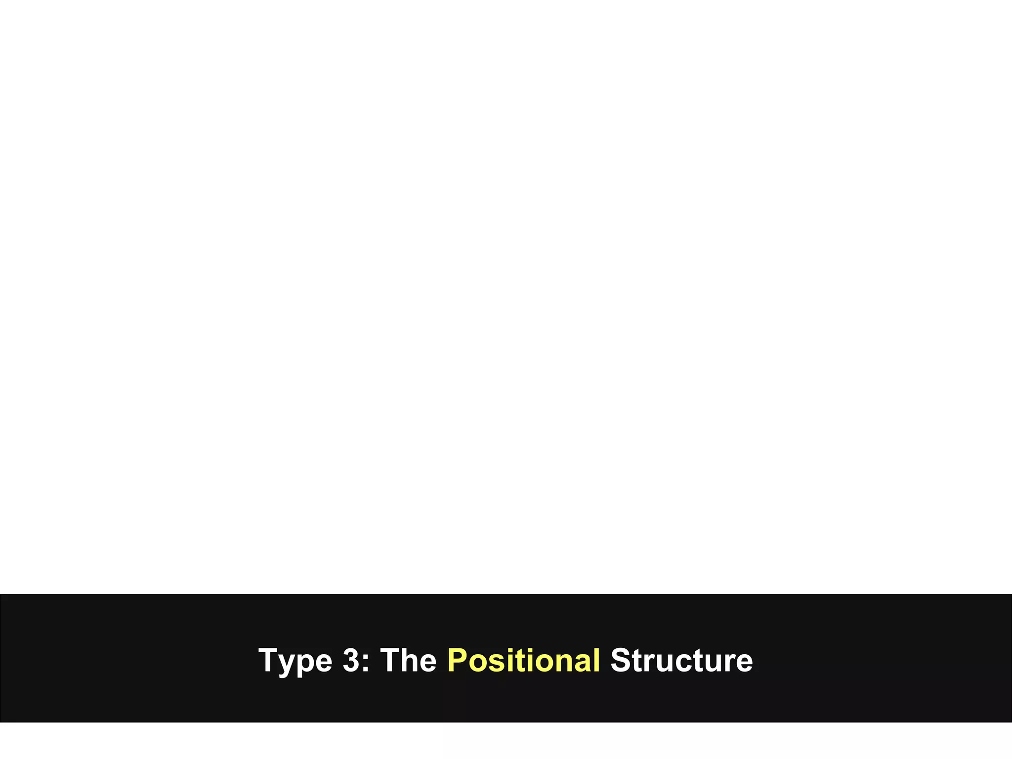 Type 3: The Positional Structure
 
