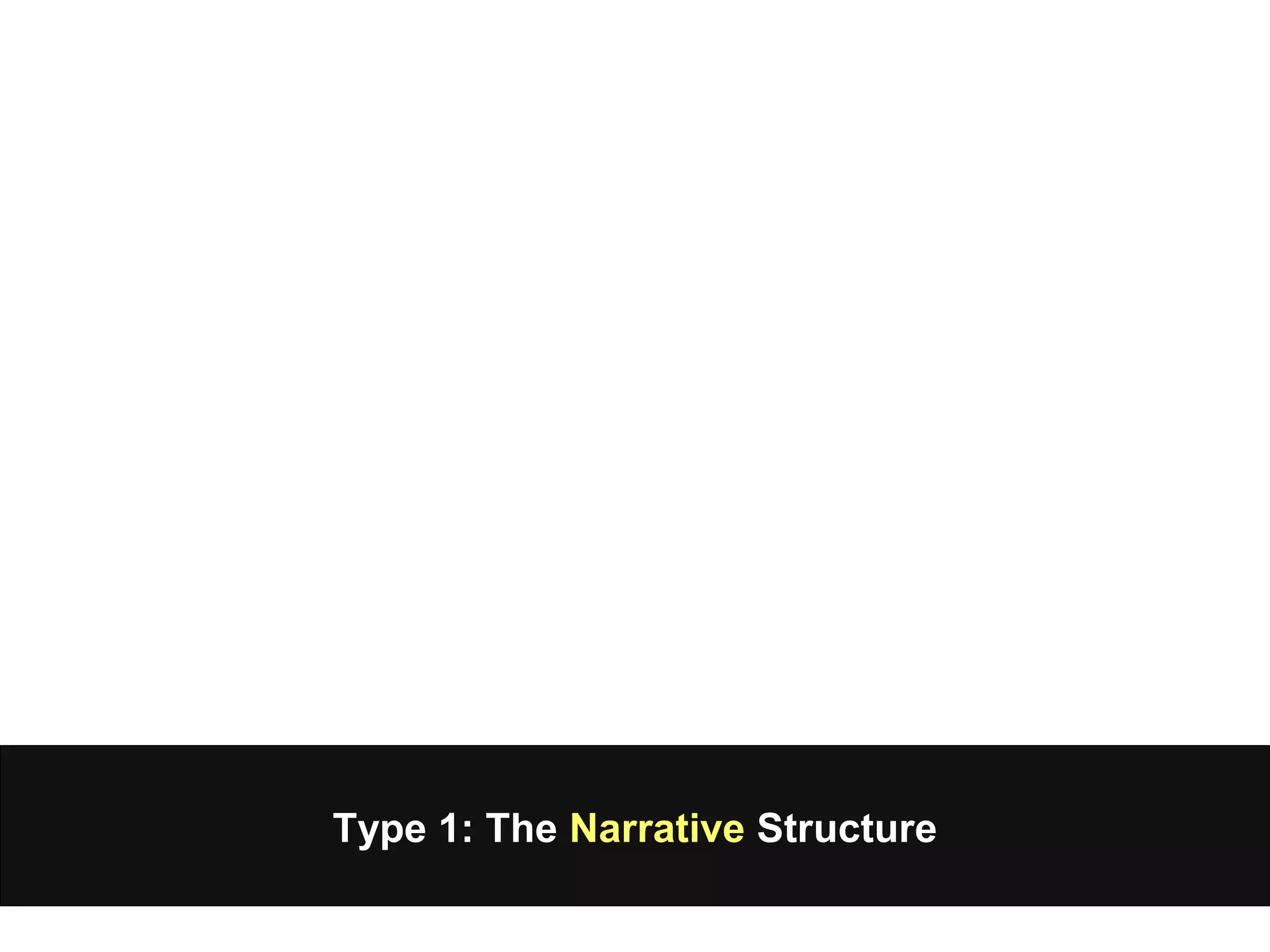 Type 1: The Narrative Structure
 