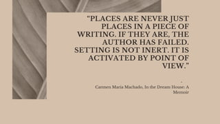 Creative writing (fiction writing)