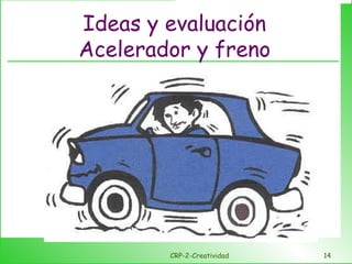 Ideas y evaluación Acelerador y freno CRP-2-Creatividad 
