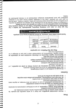 12




 Pros:

        Permite selectividad geográfica, para llegar a un sector específico del mercado. Se
        pueden ubicar carteles en determinados eventos, barrios, centros comerciales, etc.
        Se ofrece gratuitamente al público.
        Mensaje breve, simple e impactante, ya que se distribuyen creativamente los elementos
        para lograr ese resultado.
        Puede impactar a lo largo del día a un mismo consumidor.
        Es estrictamente publicitario, ya que no compite con otros mensajes, en algunos casos
        con otras publicidades solamente.
        Tiene un costo bajo comparado con otros medios.
        Es adecuado para complementar campañas que utilizan otros soportes.
        Es un medio que se exhibe las 24 horas.

 Contras:
      El mensaje es recibido por un público heterogéneo.
    a Son vistas rápidamente, sin que se les preste atención voluntaria.
    a En algunos casos los elementos del entorno limitan el poder de expresión, y el
      alcance de la publicidad.
    a Escasa información que contienen.
    a Sólo puede ser usada para impactar a nivel local.
    a No es adecuada para realizar una campaña integral.
    a Dificultad para evaluar su impacto.
    a Deterioro del cartel al aire libre.
    a Restricciones legales dispuestas en diferentes municipios para su colocación en
      ciertos lugares. Generalmente por contaminación visual o para que no distraigan a los
      conductores en las rutas.
                   Plan de Vía Pública -con ejemplos-

                    Circuito          fecha          Costo
                                                      total
                 Microcentro  5 al 8-5- 07         $3000
                 Estadio Boca 10-3-07              $25.000
                 Colectivo 40 2 al -60-5-07        $10.000


   Tendrá tantas celdas como emisoras se utilicen durante el tiempo de ¡a campaña.




Hay que tener en claro que marketing determina, generalmente, los medios y los
especialistas de publicidad los soportes específicos. Puede ser un trabajo conjunto, todo
depende de la responsabilidad que se le asigne a la agencia con la que se trabaja.
La estrategia de medios, llamada así por los publicistas, es en realidad una estrategia de soportes,
en la medida en que se seleccionan específicamente qué radios, canales o revistas... serán los que
se usen para una campaña. Junto con la estrategia creativa forman parte de la estrategia
publicitaria, que como planeamiento estratégico desembocará en la llamada planificación de
medios.
 