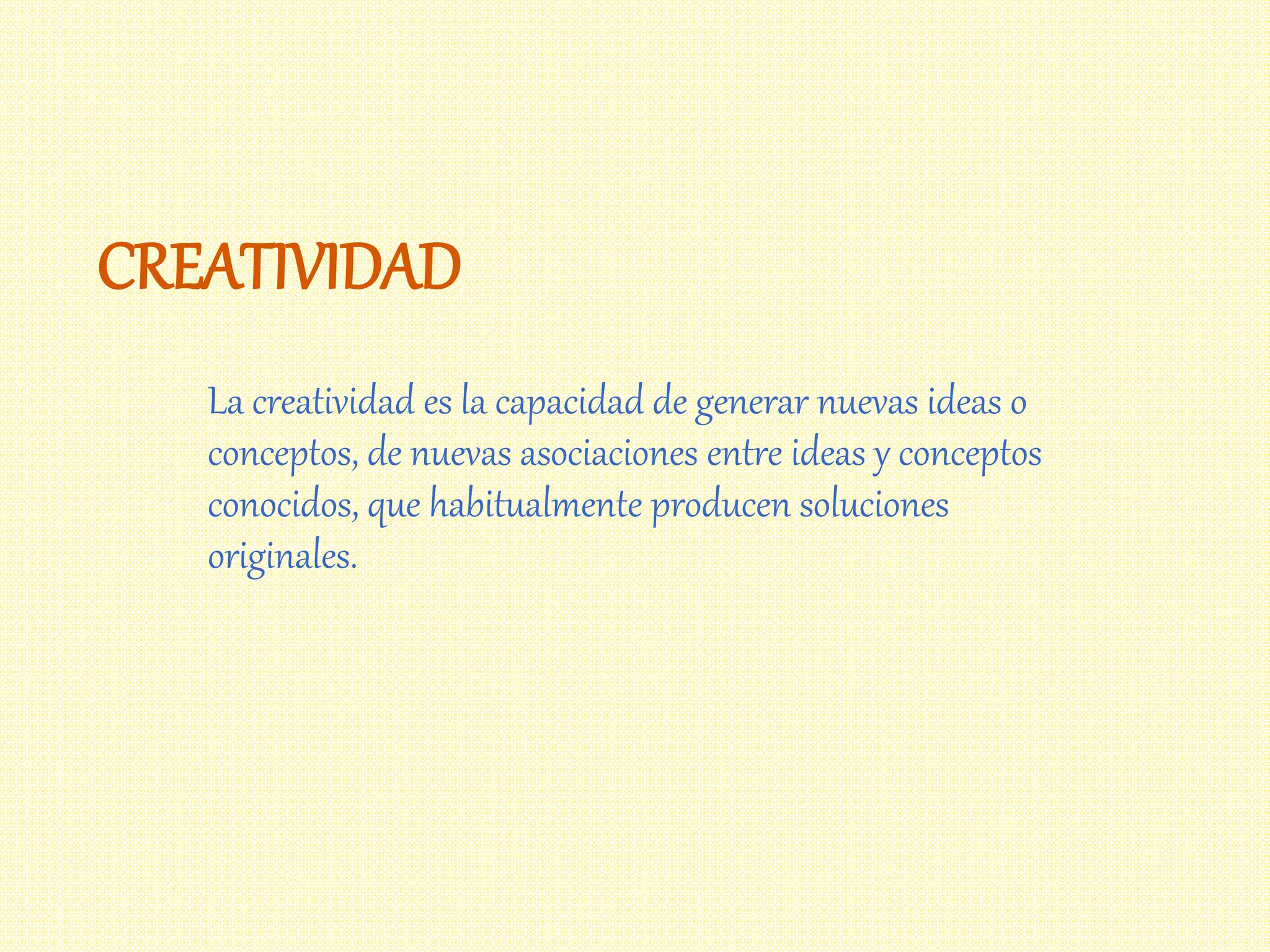 Creatividad | PPTX