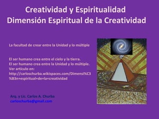 Creatividad Y Espiritualidad | PPT