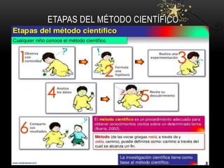 ETAPAS DEL MÉTODO CIENTÍFICO
 