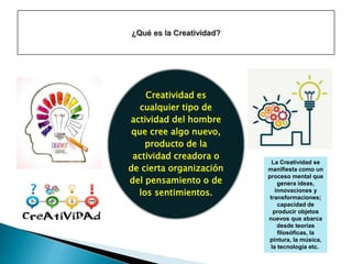 Creatividad e Inventiva. Introducción al Pensamiento Creativo. | PPTX