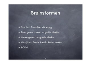 Creativiteit - hoe? zo!