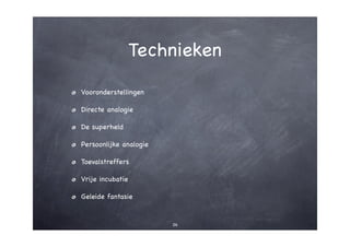 Creativiteit - hoe? zo!