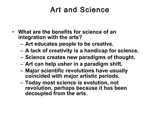 Art, Science & Creativity - A Lecture by Piero Scaruffi