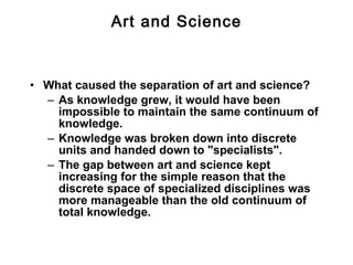 Art, Science & Creativity - A Lecture by Piero Scaruffi