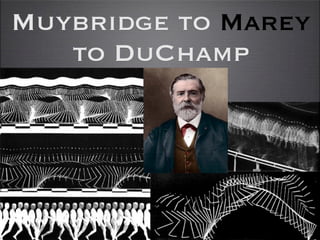 Muybridge to Marey
   to DuChamp
 