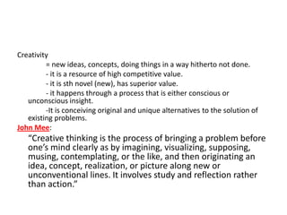 Creativity | PPTX