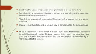 Creativity | PPTX