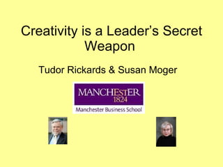Creativity is a Leader’s Secret Weapon   Tudor Rickards & Susan Moger 