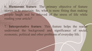 Creativity-Matters. Writing Feature Articles | PPTX
