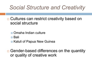 Creativity Across Cultures | PPTX