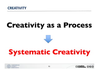 MANUALDENORMASGRÁFICAS|09
LOGÓTIPO HORIZONTAL
91
CREATIVITY
Creativity as a Process
Systematic Creativity
 