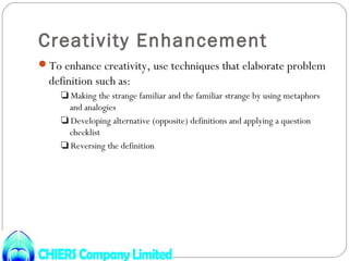 Creativity and innovation (2)