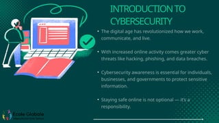 Cybersecurity Awareness: Staying Safe in the Digital Age | PPTX