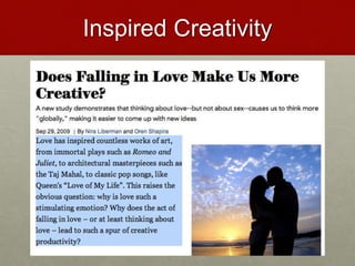 Inspired Creativity
Love & Creativity Research of
Sustainabiity and Wellness Initiatives
4 7/7/2014
 