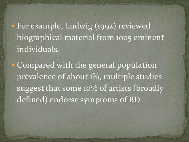 Creativity and mental illness