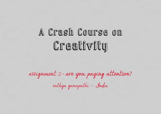 Creativity Assignment 2