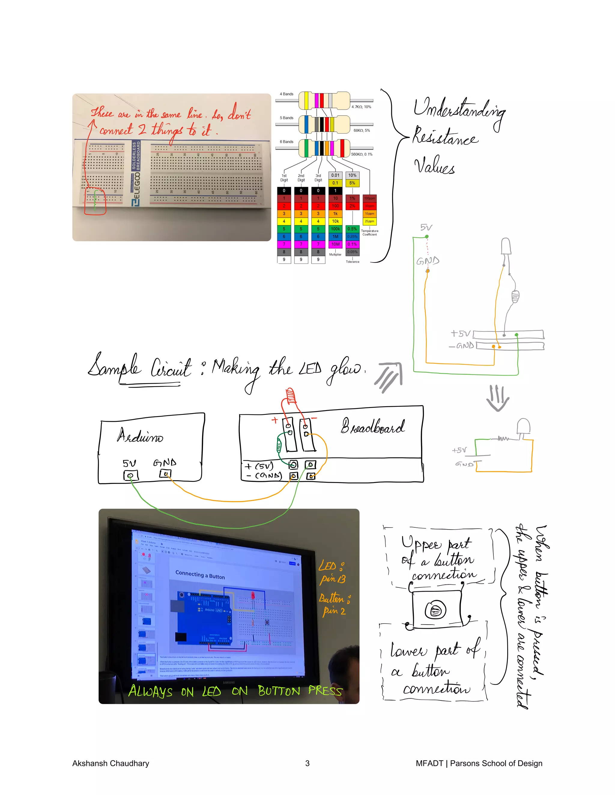 fkamnu.EE
Eingsmbfia
don't
nquana
fandnig
5N
ThGND
t
SampleInnit Making the gear
f I
IHRE Breadboard
G 7 e
is1 Upperpart1
of a button
Finis Ennetions I
iii I
fiflowerpartHi Ef
ta lALWAYS ONLED ON BUTTONPRESS f I
Akshansh Chaudhary 3 MFADT | Parsons School of Design
 