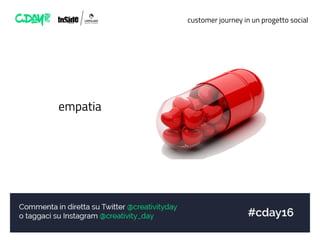 customer journey in un progetto social
empatia
 