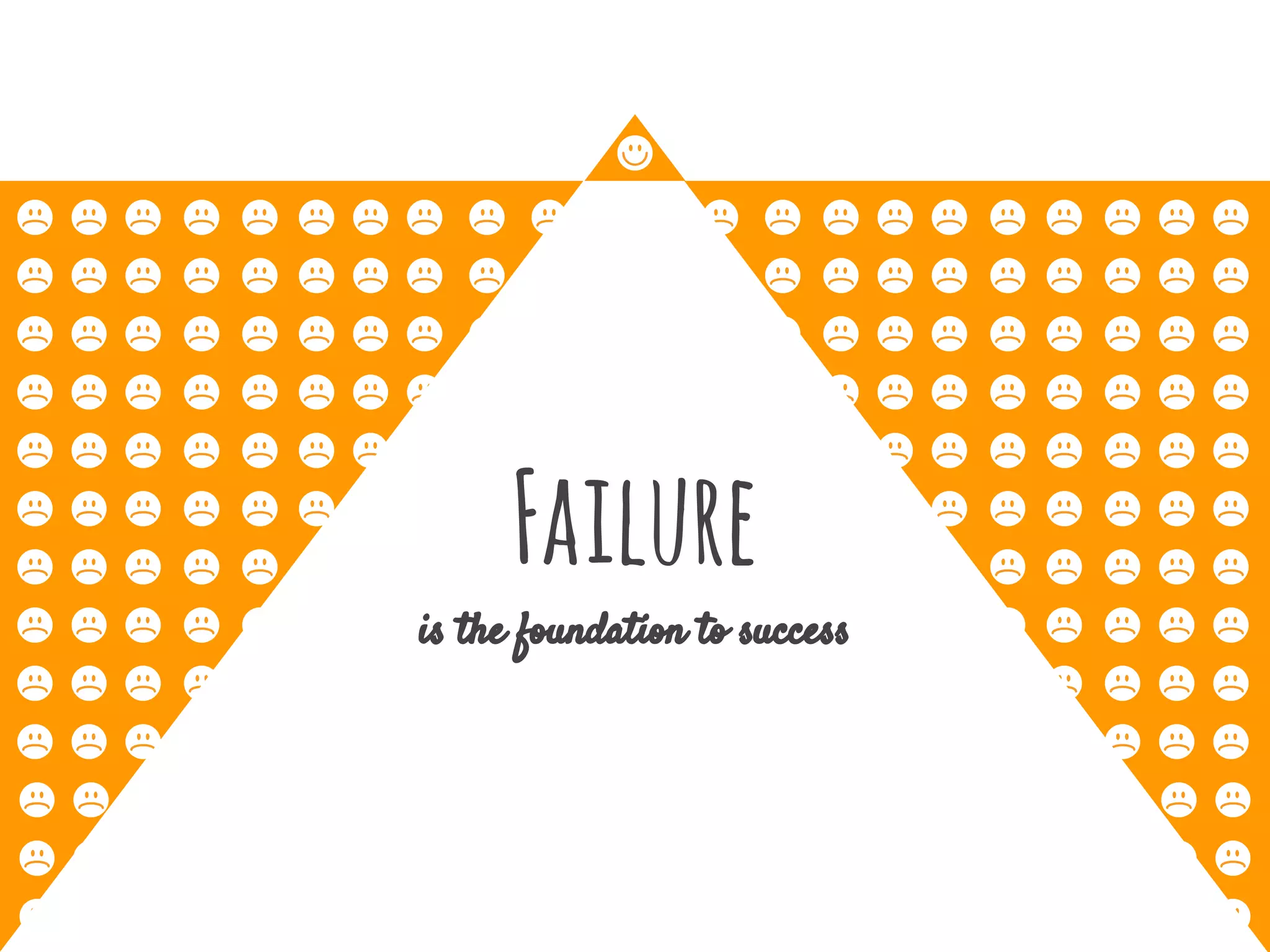 Failure
is the foundation to success