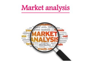 Market analysis
 